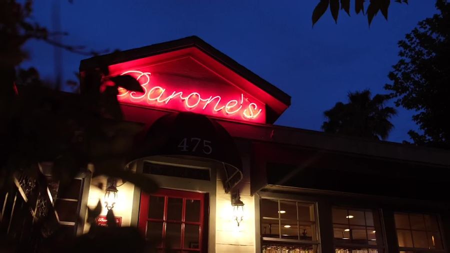 Barone's garden patio in Pleasanton