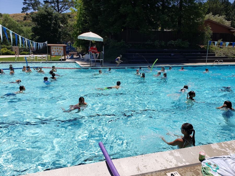 Poolside cabana party at a private pool (Danville) in Danville