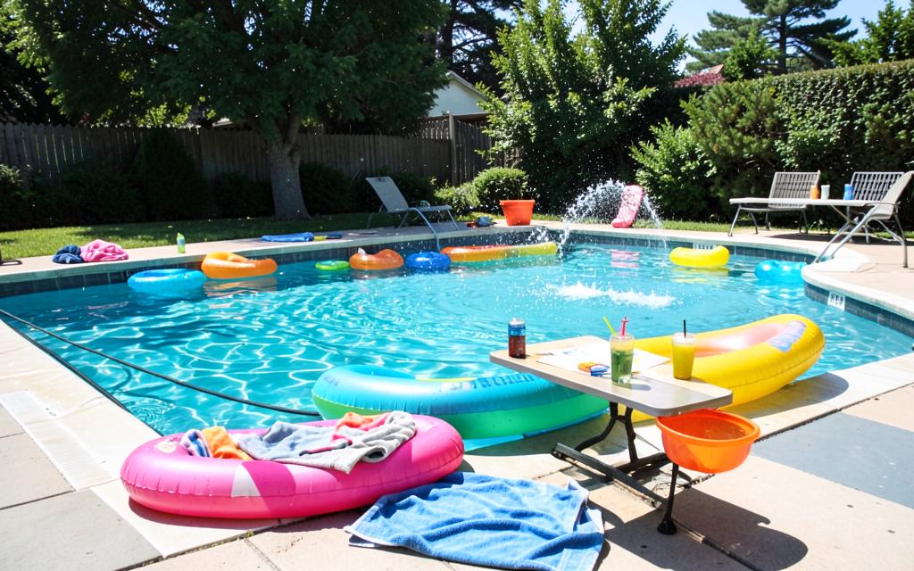 Splish-Splash Pool Party decoration ideas